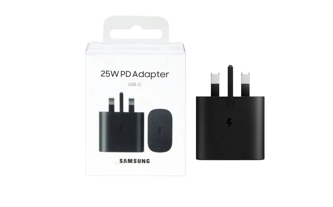 شارژر سه پین SAMSUNG 25W اصلی T2510 ( فست و PD) مشکی ( 18ماهه شرکتی)