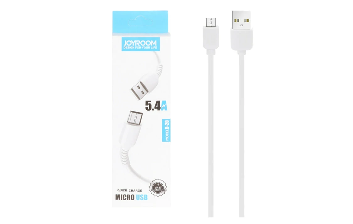 کابل شارژ فست اندروید Joyroom مدل D-20 - سفید - BSA