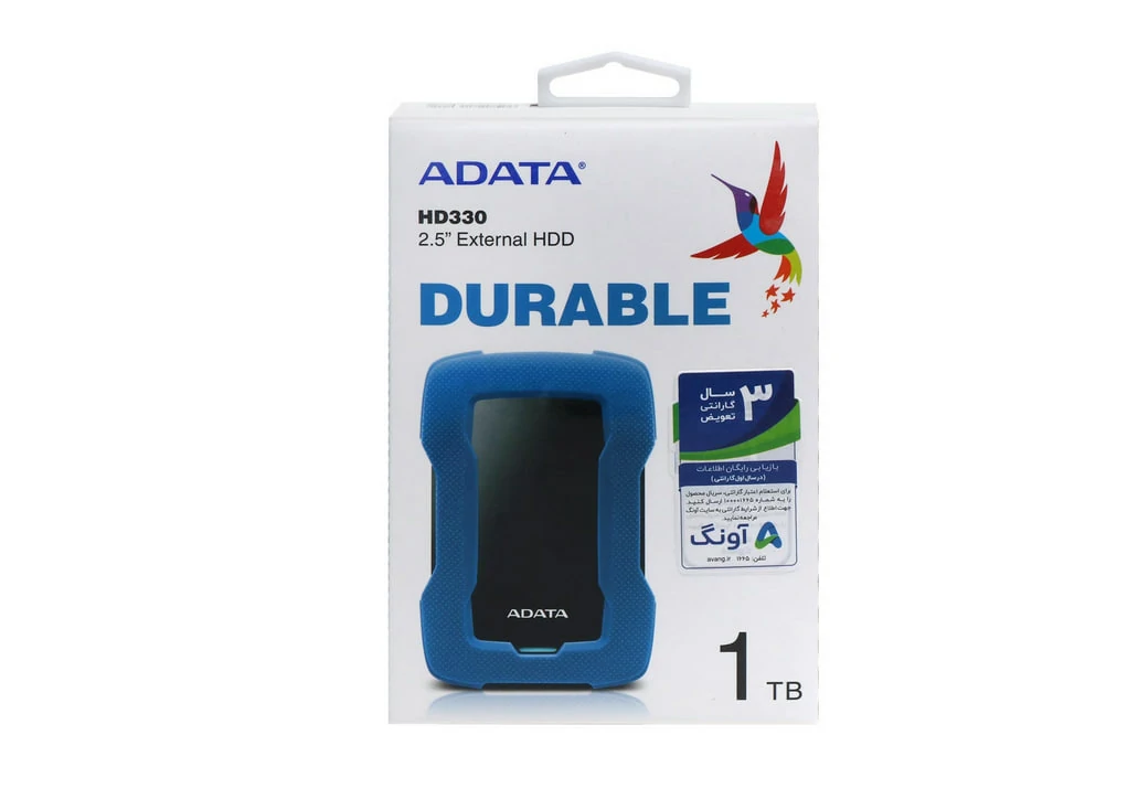 هارد اکسترنال ADATA مدل Durable HD330 ظرفیت 1TB - آبی (گارانتی شرکت آونگ) - تصویر 2