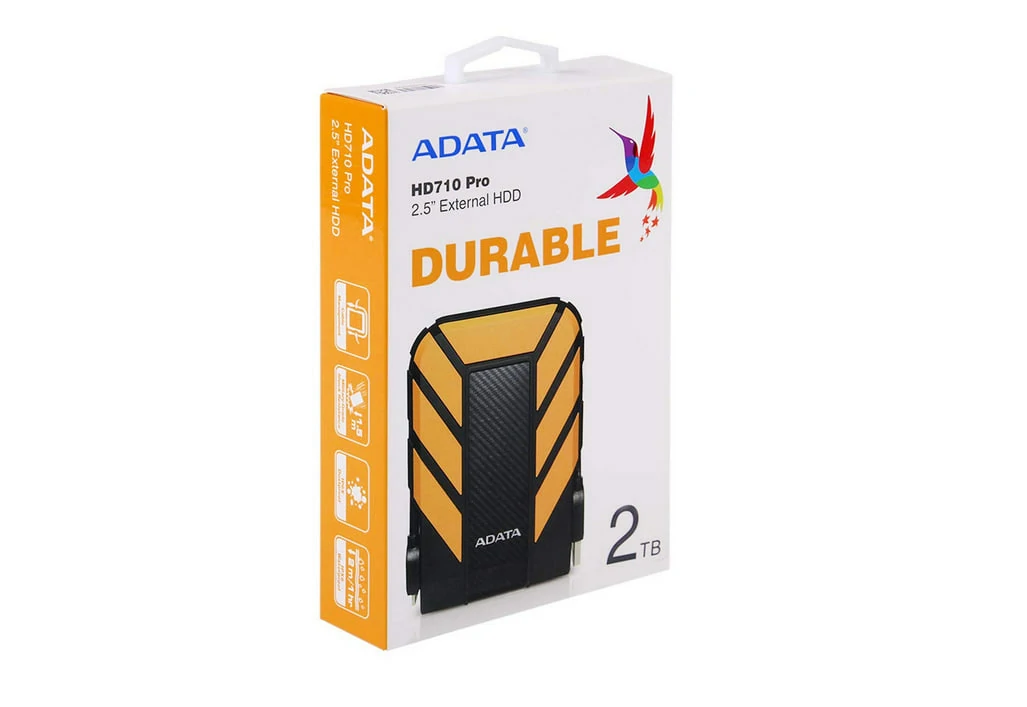 هارد اکسترنال ADATA مدل HD710 Pro ظرفیت 2TB - زرد (گارانتی شرکت آونگ) - تصویر 3