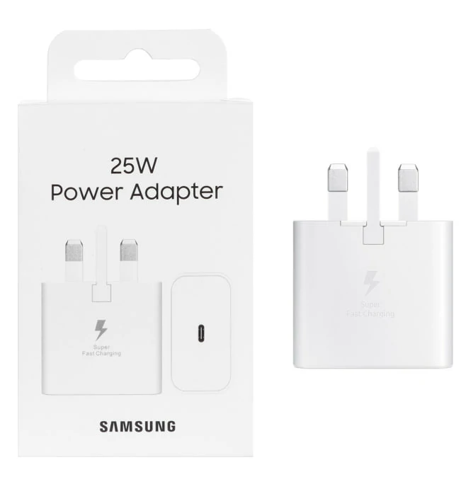 شارژر دیواری سه پین SAMSUNG 25W T2510 ( فست و PD) سفید DST (6 ماهه DST+ بیمه نامه 12 ماهه DGARD)