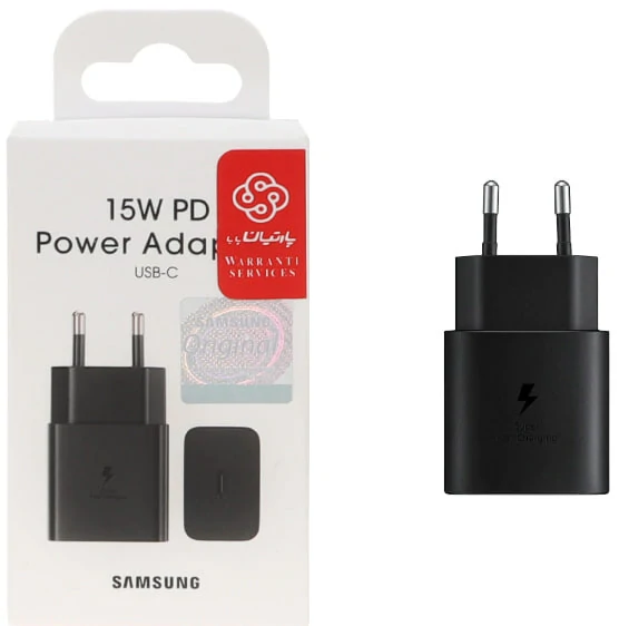 شارژر دیواری فست و PD تک پورت SAMSUNG مدل T1510 15W - مشکی (گارانتی پارتیان پایا) - درجه یک